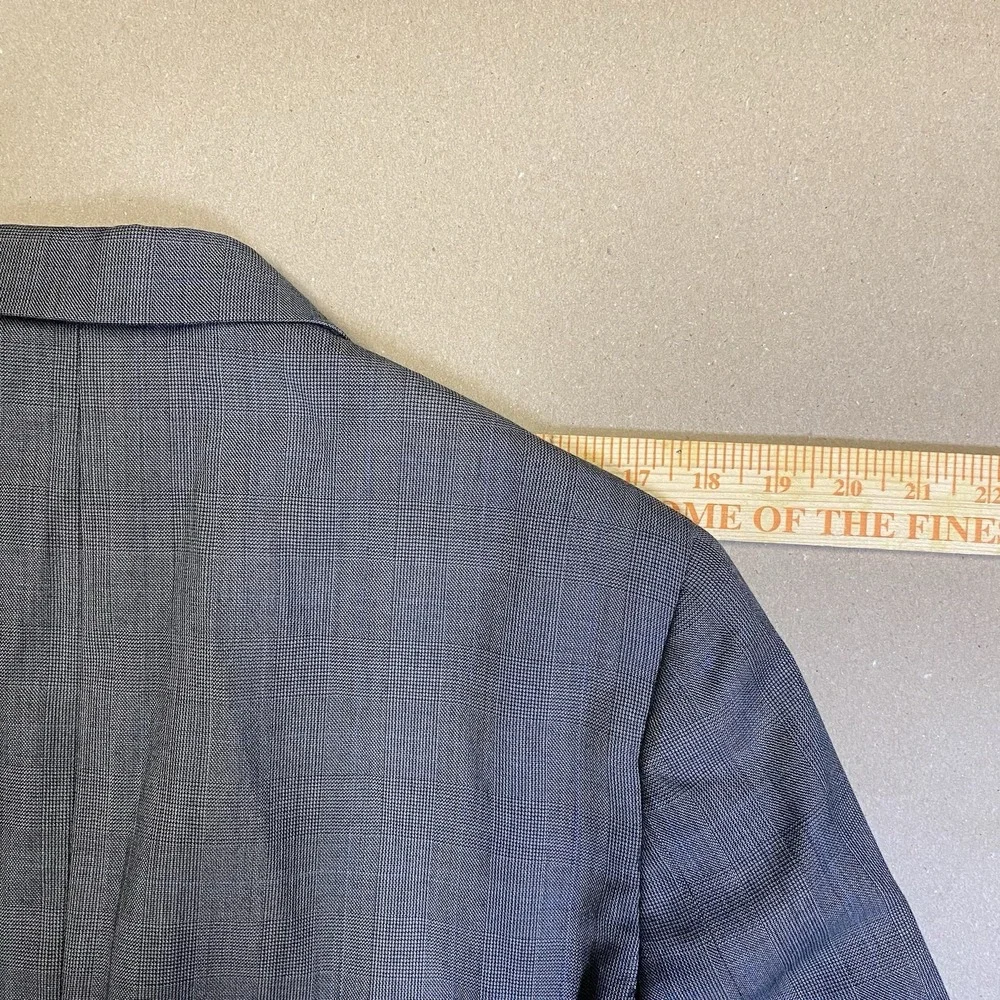 Brooks Brothers 346 Blazer Mens 39R Gray 100% Wool Fitzgerald Fit